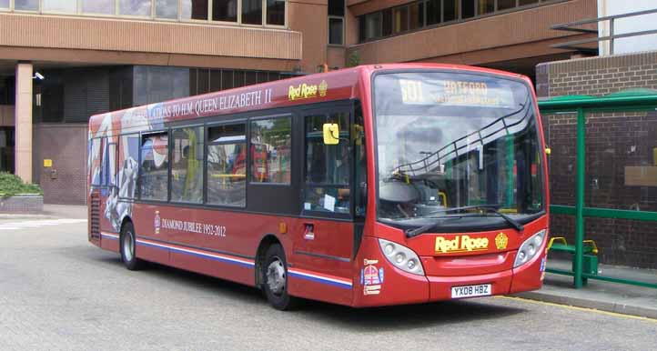 Red Rose ADL Enviro200 Diamond Jubilee bus YX08HBZ